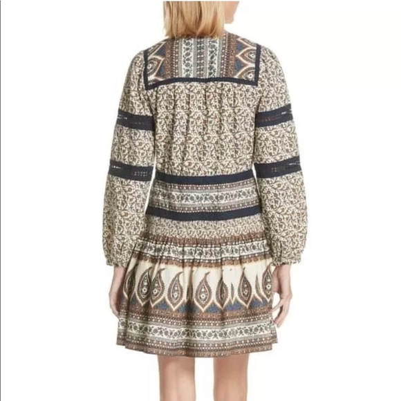 New Sea Contrast Binding Print Dress Size 8 - Picture 3 of 6